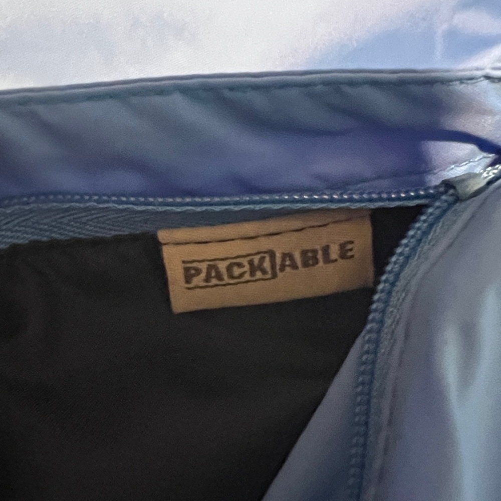 Columbia Hooded Packable Windbreaker Jacket Blue Size M - Picture 7 of 10